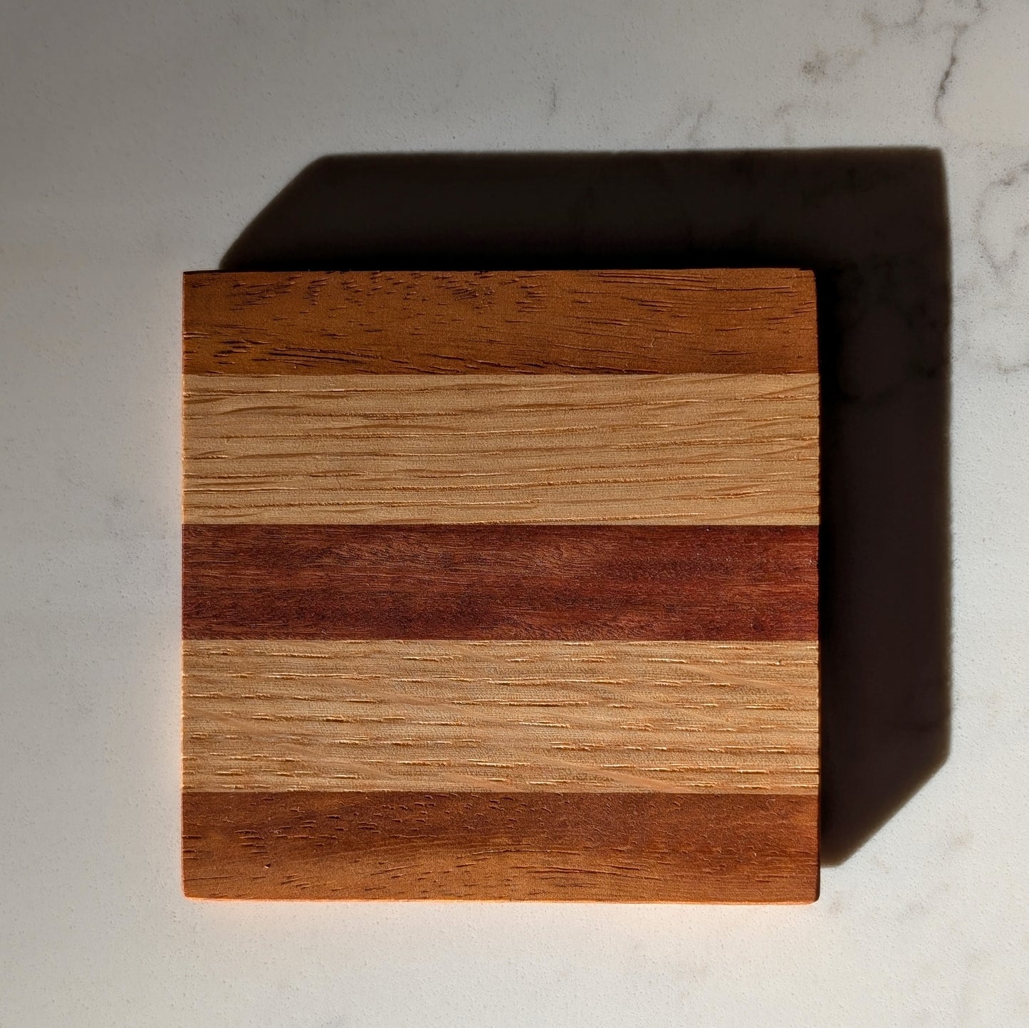 Hardwood Striped Drinks Coasters